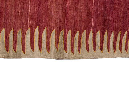 Vintage Kilim Rug,Bodrum Milas Kilim 4'4" x 6'6" feet 132 x 198 cm