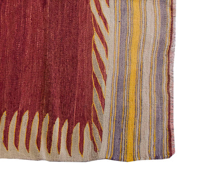Vintage Kilim Rug,Bodrum Milas Kilim 4'4" x 6'6" feet 132 x 198 cm