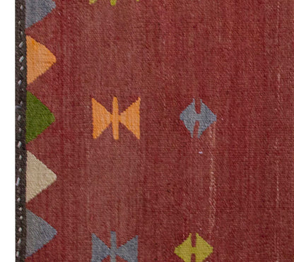 Vintage Kilim Rug,West Part of Turkey Kilim 5" x 5'6" feet 153 x 168 cm