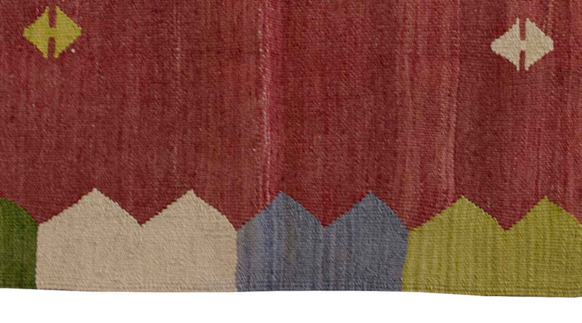 Vintage Kilim Rug,West Part of Turkey Kilim 5" x 5'6" feet 153 x 168 cm