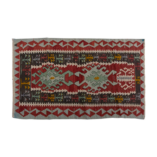Vintage Kilim Rug, Oushak Kilim  3'5" x 5'6" feet 103 x 167 cm