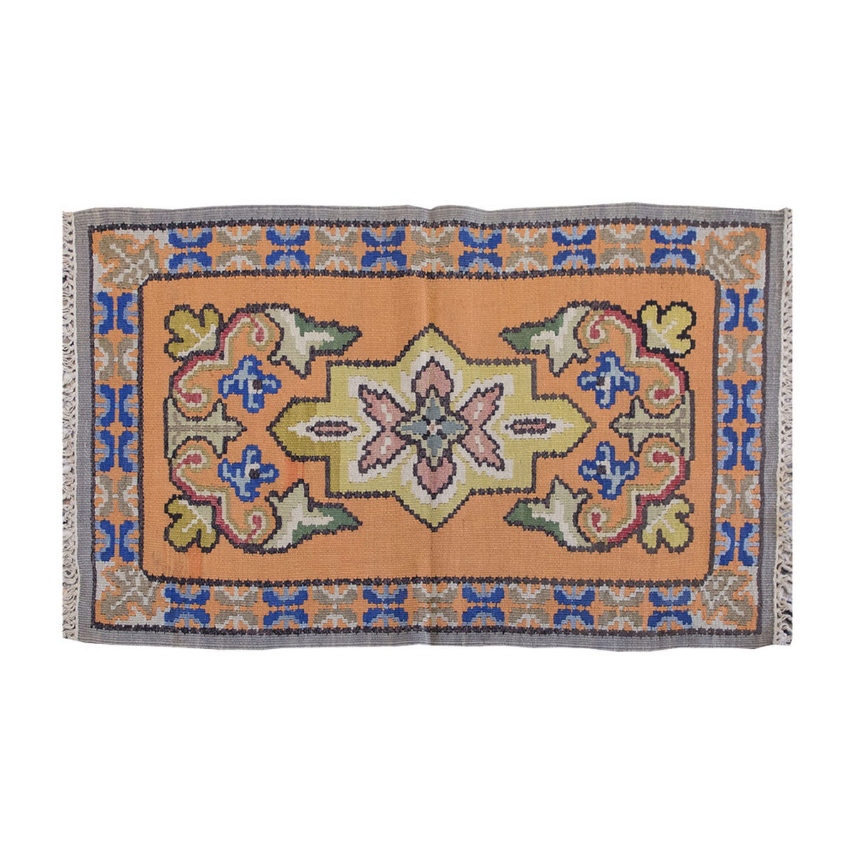 Vintage Kilim Rug,Besarabian Kilim 1'9" x 3'1" feet 54 x 94 cm