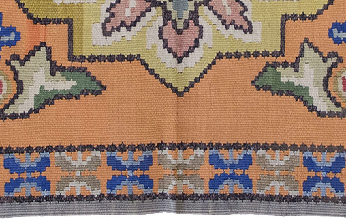 Vintage Kilim Rug,Besarabian Kilim 1'9" x 3'1" feet 54 x 94 cm