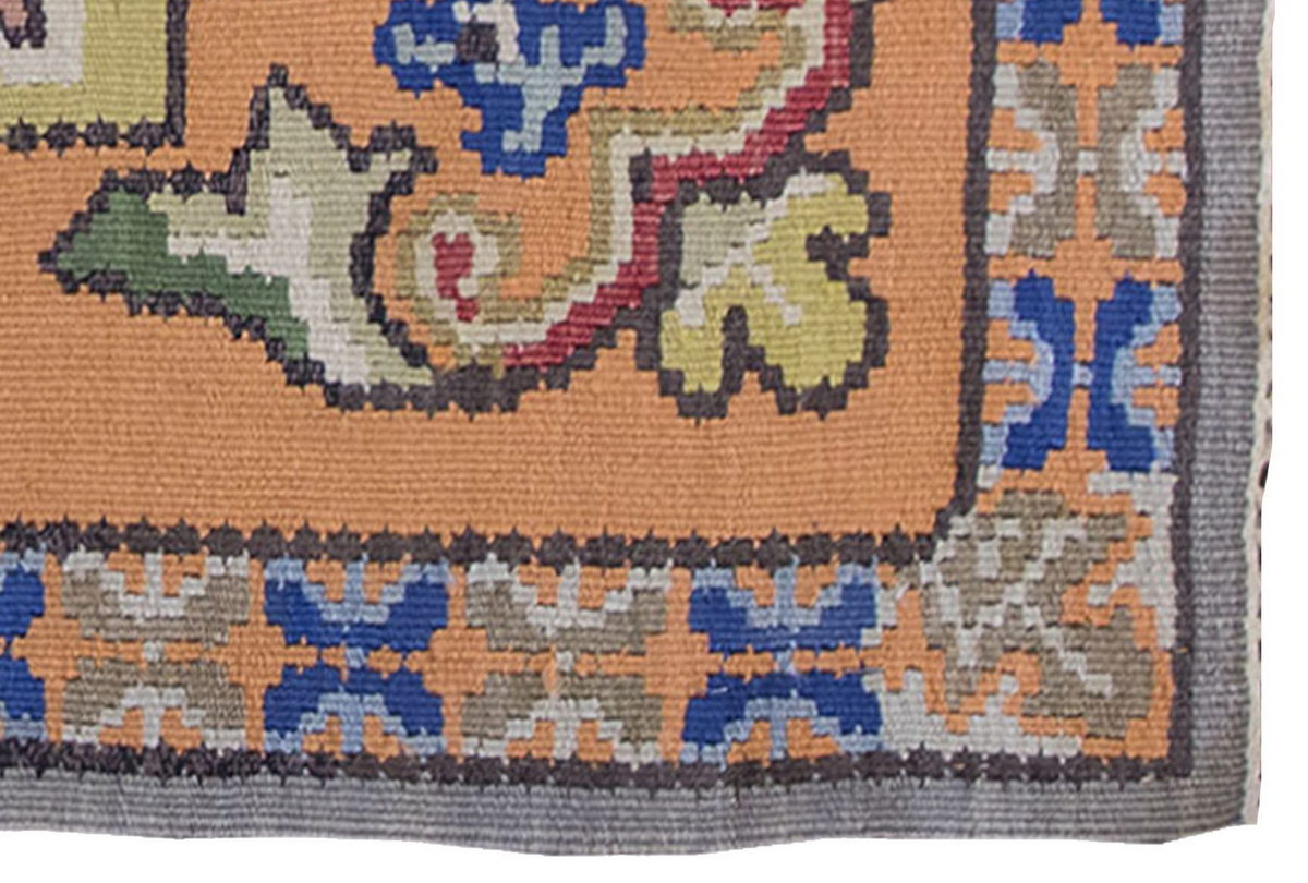 Vintage Kilim Rug,Besarabian Kilim 1'9" x 3'1" feet 54 x 94 cm