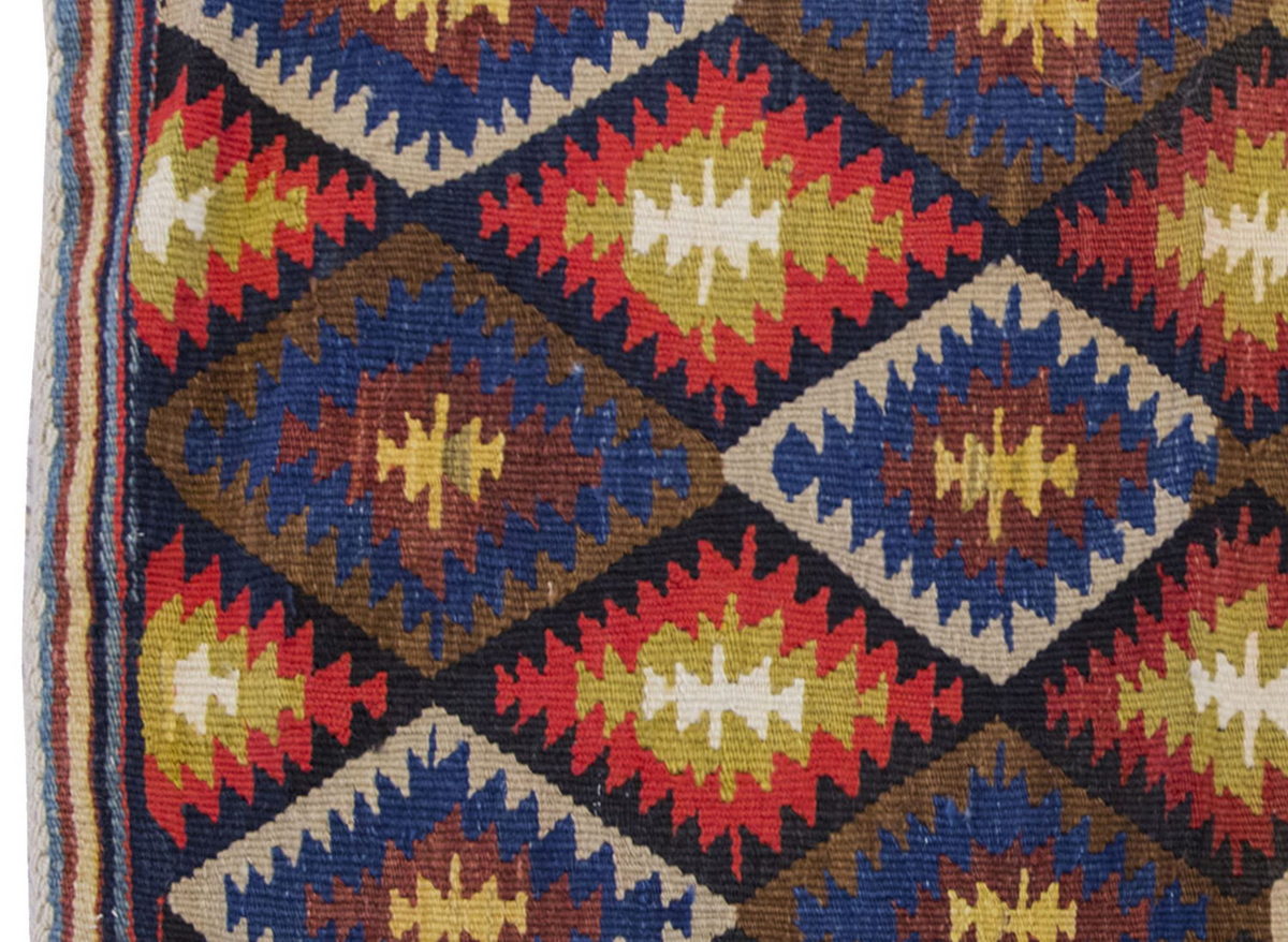 Vintage Kilim Rug,Denizli Kilim 2" x 3'4" feet 62 x 102 cm