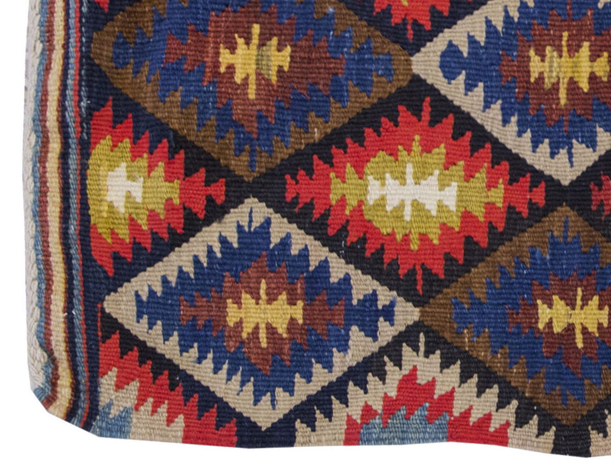 Vintage Kilim Rug,Denizli Kilim 2" x 3'4" feet 62 x 102 cm