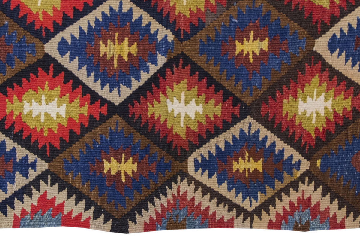 Vintage Kilim Rug,Denizli Kilim 2" x 3'4" feet 62 x 102 cm
