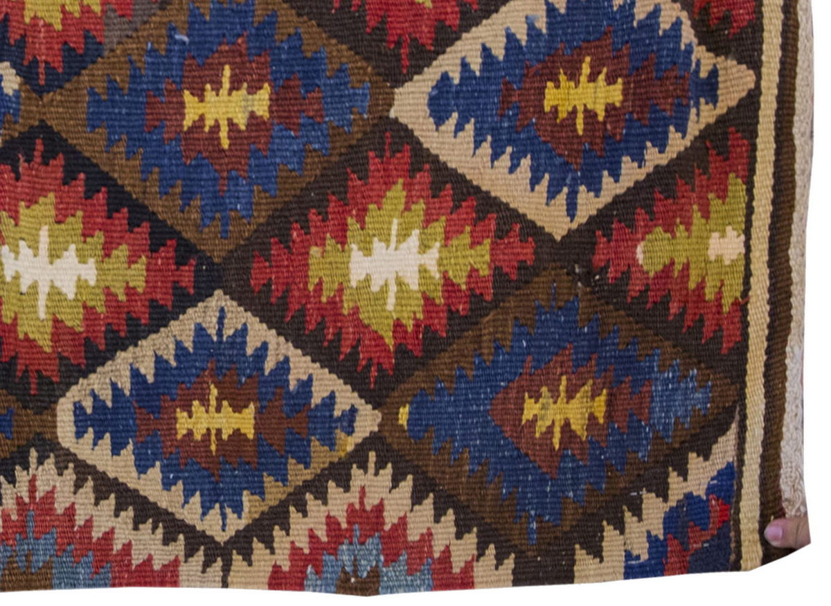 Vintage Kilim Rug,Denizli Kilim 2" x 3'4" feet 62 x 102 cm