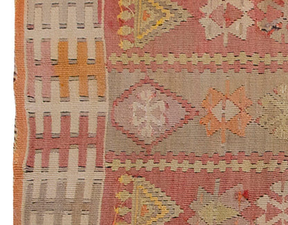 Vintage Kilim Rug,Kırşehir Kilim 2" x 4'3" feet 63 x 130 cm