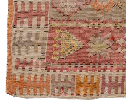 Vintage Kilim Rug,Kırşehir Kilim 2" x 4'3" feet 63 x 130 cm