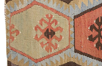 Vintage Kilim Rug,Kırşehir Kilim 2'4" x 3" feet 70 x 90 cm