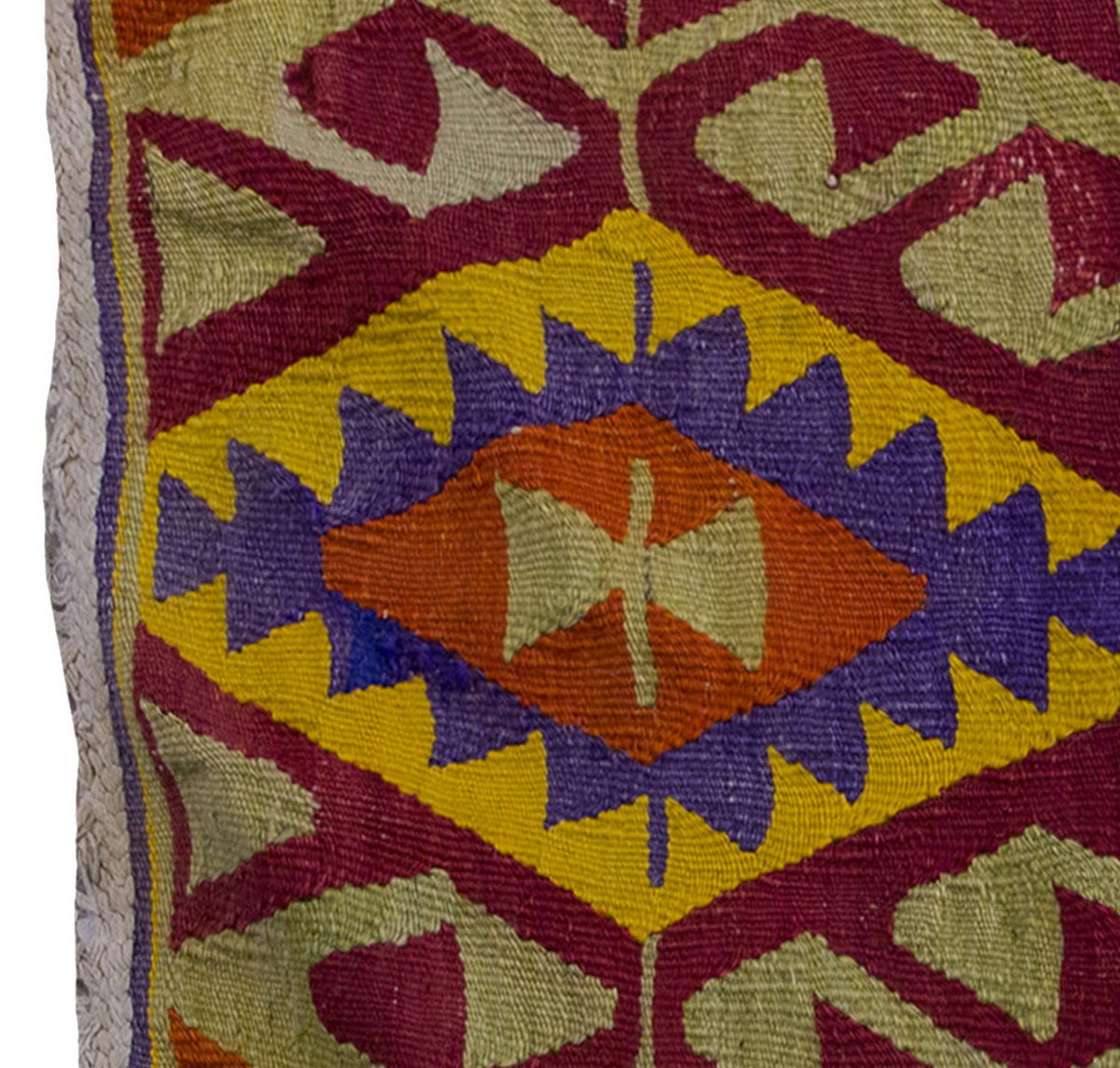 Vintage Kilim Rug,Denizli Kilim 2'4" x 3'3" feet 71 x 100 cm