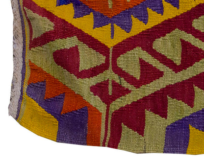 Vintage Kilim Rug,Denizli Kilim 2'4" x 3'3" feet 71 x 100 cm