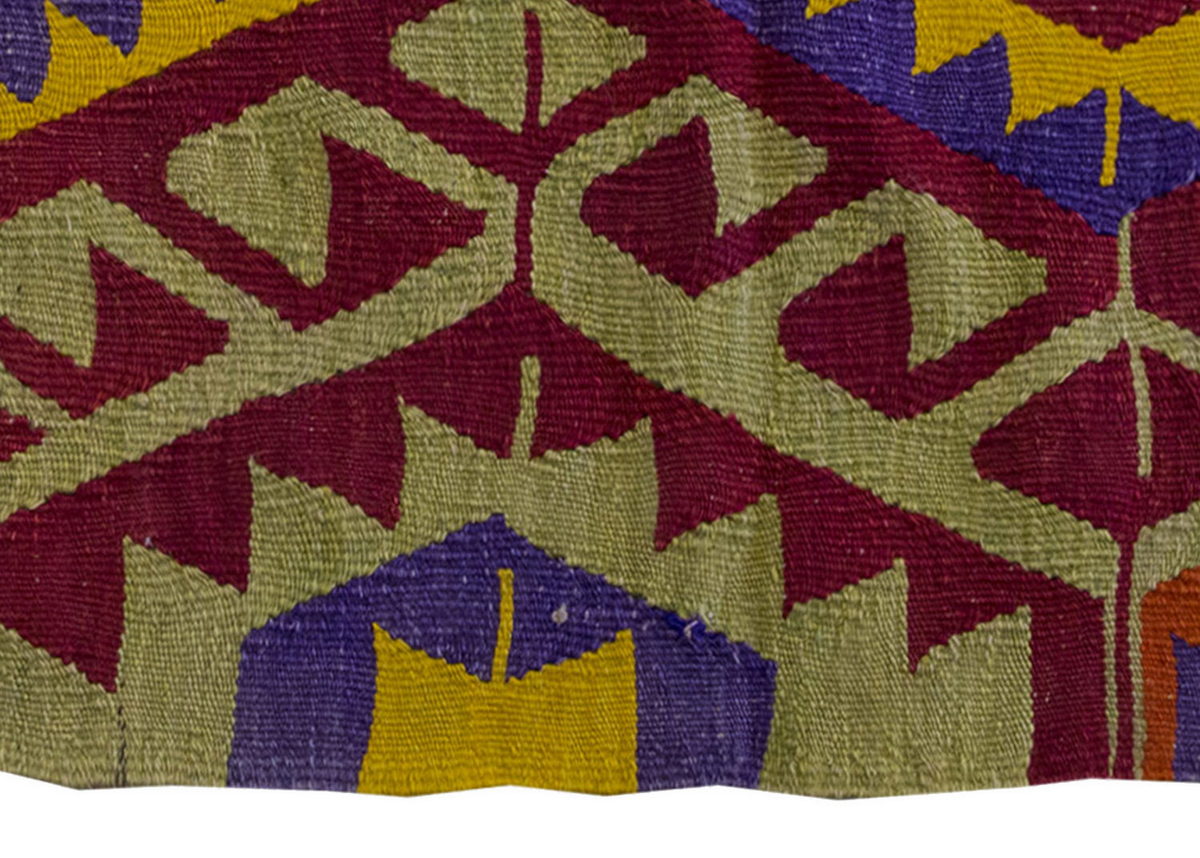 Vintage Kilim Rug,Denizli Kilim 2'4" x 3'3" feet 71 x 100 cm