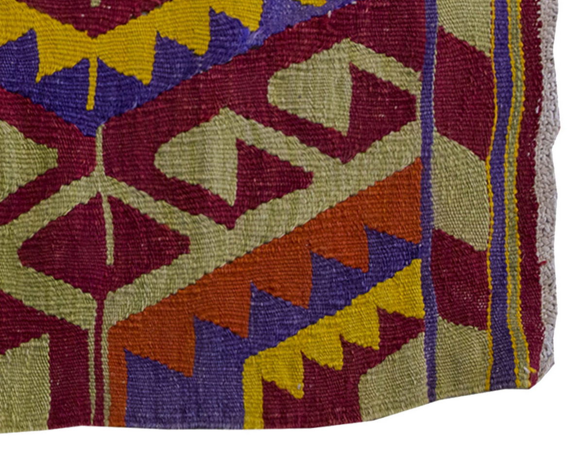 Vintage Kilim Rug,Denizli Kilim 2'4" x 3'3" feet 71 x 100 cm