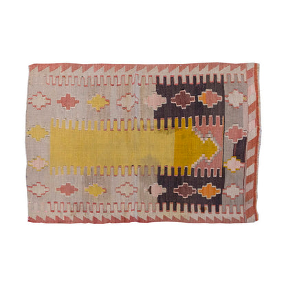 Vintage Kilim Rug,Konya Kilim 2'4" x 3'8" feet 72 x 112 cm
