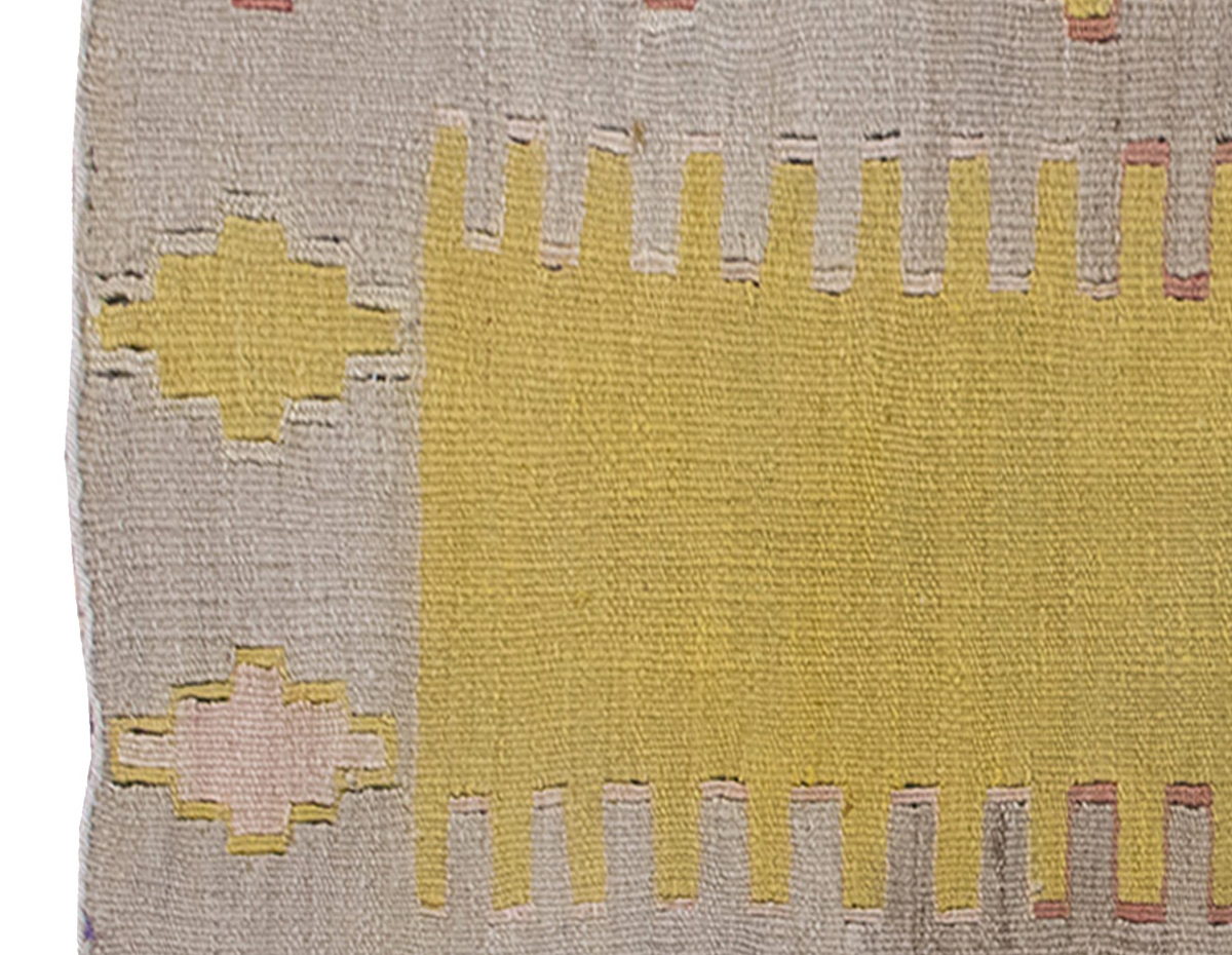 Vintage Kilim Rug,Konya Kilim 2'4" x 3'8" feet 72 x 112 cm