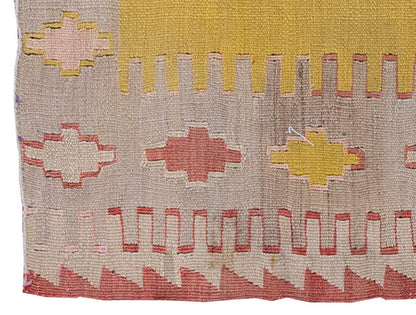 Vintage Kilim Rug,Konya Kilim 2'4" x 3'8" feet 72 x 112 cm