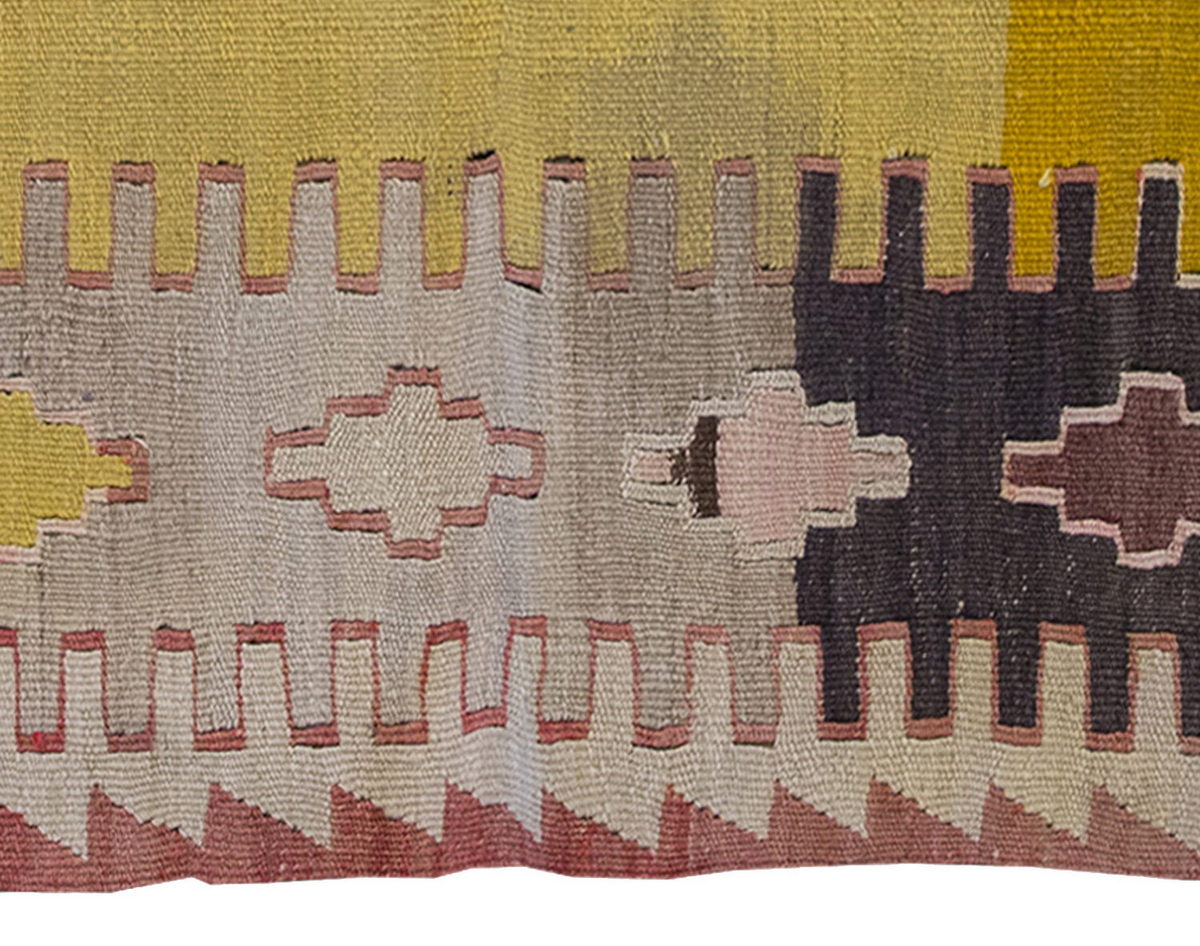 Vintage Kilim Rug,Konya Kilim 2'4" x 3'8" feet 72 x 112 cm