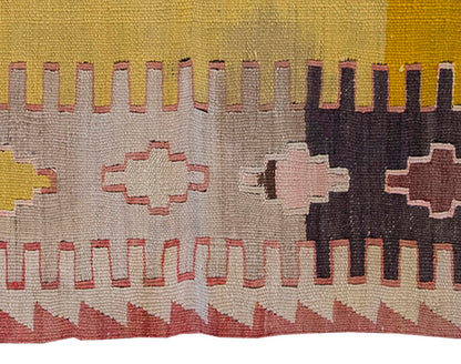 Vintage Kilim Rug,Konya Kilim 2'4" x 3'8" feet 72 x 112 cm