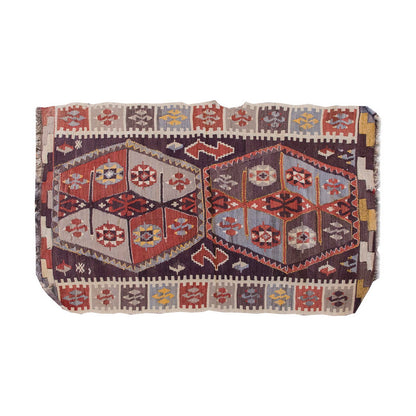 Vintage Kilim Rug,Kırşehir Kilim 2'4" x 4'2" feet 72 x 127 cm