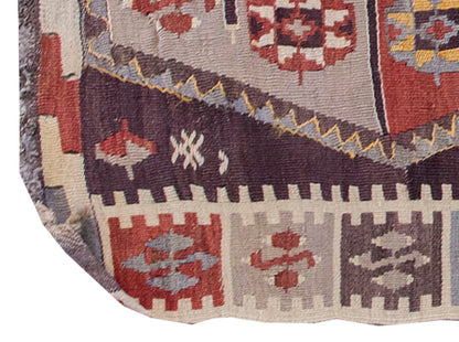 Vintage Kilim Rug,Kırşehir Kilim 2'4" x 4'2" feet 72 x 127 cm