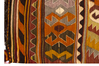 Vintage Kilim Rug,Denizli Kilim 2'4" x 4'5" feet 70 x 135 cm