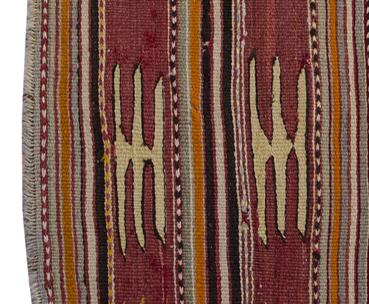 Vintage Kilim Rug,Afyon Kilim 2'5" x 3'2" feet 74 x 107 cm
