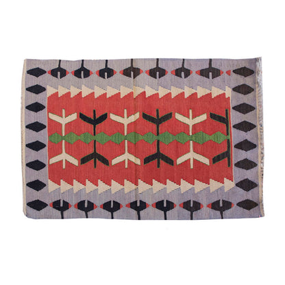 Vintage Kilim Rug,Denizli Kilim 2'6" x 4" feet 75 x 122 cm
