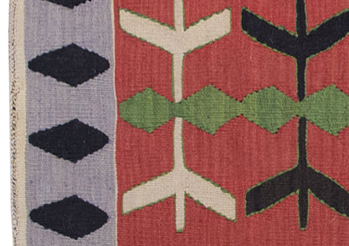 Vintage Kilim Rug,Denizli Kilim 2'6" x 4" feet 75 x 122 cm