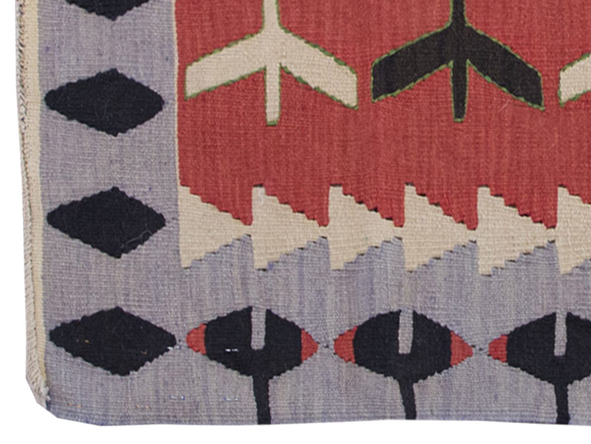 Vintage Kilim Rug,Denizli Kilim 2'6" x 4" feet 75 x 122 cm
