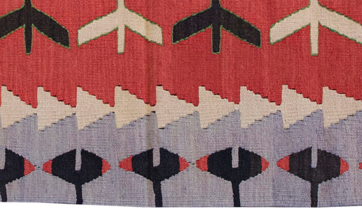 Vintage Kilim Rug,Denizli Kilim 2'6" x 4" feet 75 x 122 cm