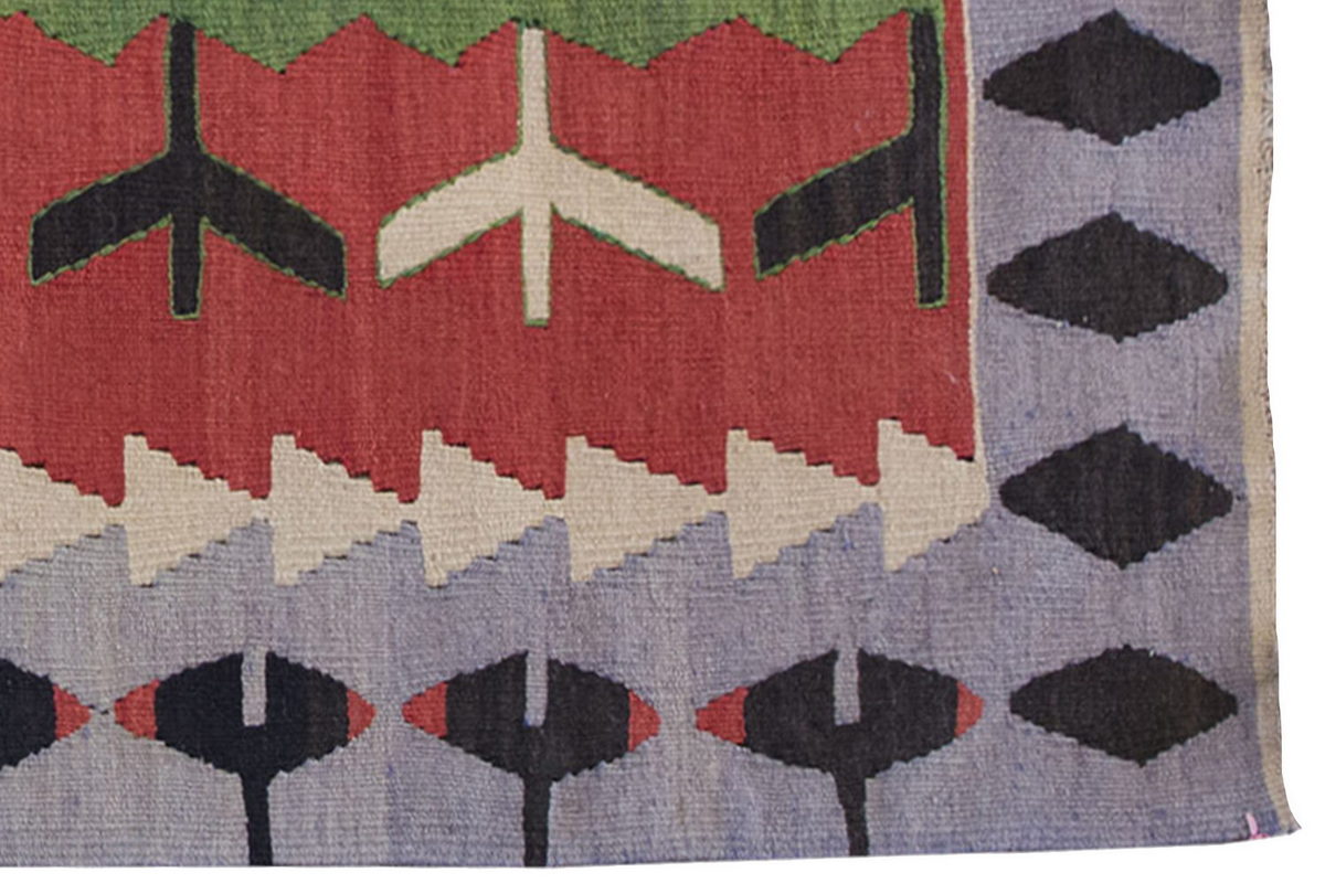 Vintage Kilim Rug,Denizli Kilim 2'6" x 4" feet 75 x 122 cm