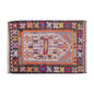 Vintage Kilim Rug,Denizli Eşme Kilim 2'6" x 4" feet 77 x 120 cm