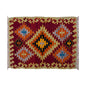 Vintage Kilim Rug,Denizli Kilim 2'7" x 3'1" feet 80 x 95 cm