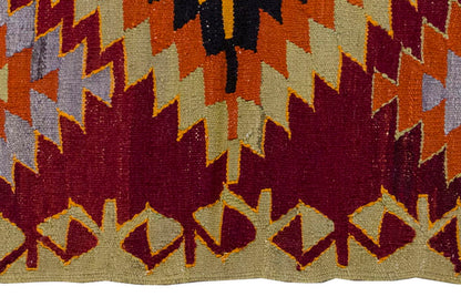 Vintage Kilim Rug,Denizli Kilim 2'7" x 3'1" feet 80 x 95 cm