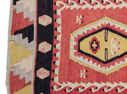 Vintage Kilim Rug,Sivas Şarkışla Kilim 2'7" x 3'6" feet 78 x 106 cm