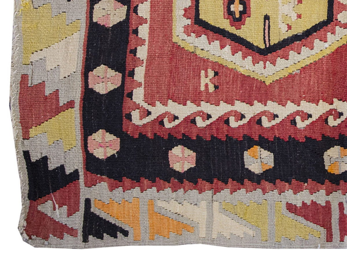 Vintage Kilim Rug,Sivas Şarkışla Kilim 2'7" x 3'6" feet 78 x 106 cm