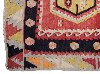 Vintage Kilim Rug,Sivas Şarkışla Kilim 2'7" x 3'6" feet 78 x 106 cm