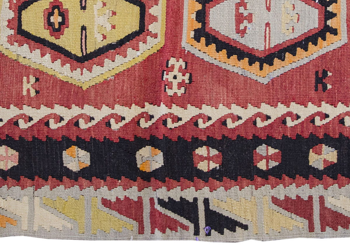Vintage Kilim Rug,Sivas Şarkışla Kilim 2'7" x 3'6" feet 78 x 106 cm