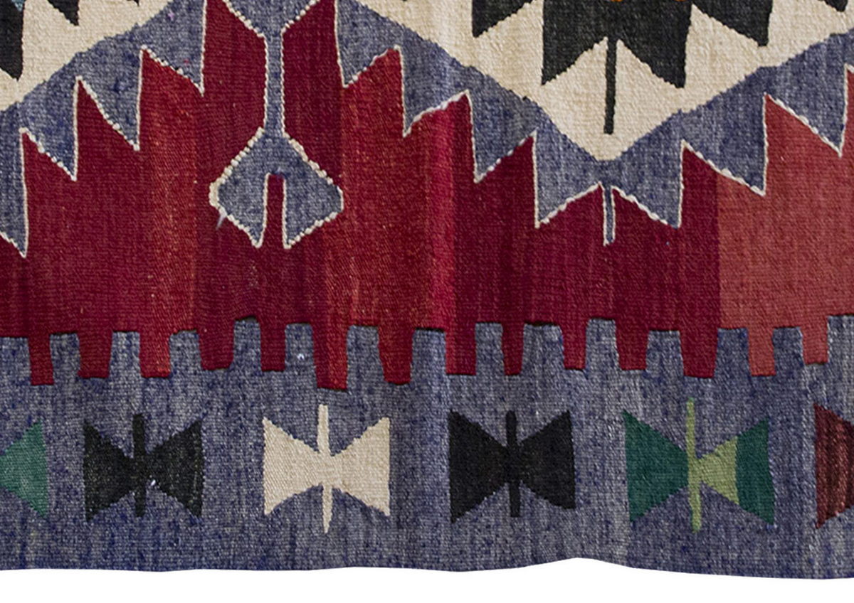 Vintage Kilim Rug,Denizli Kilim 2'7" x 4" feet 80 x 120 cm