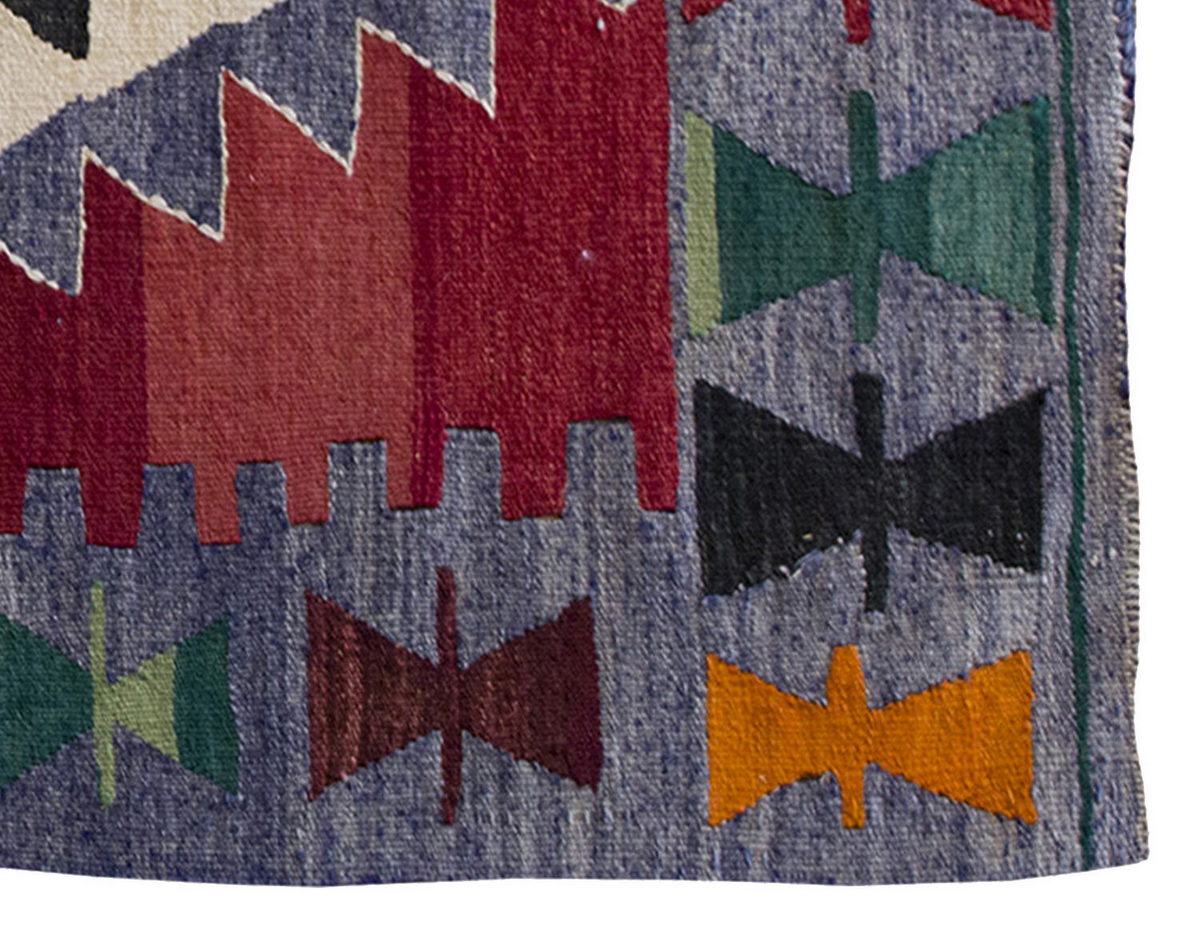 Vintage Kilim Rug,Denizli Kilim 2'7" x 4" feet 80 x 120 cm