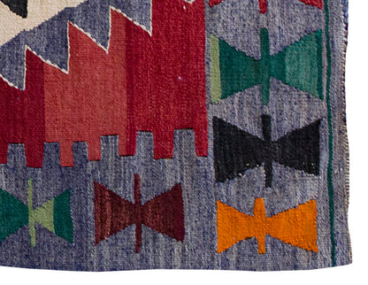 Vintage Kilim Rug,Denizli Kilim 2'7" x 4" feet 80 x 120 cm