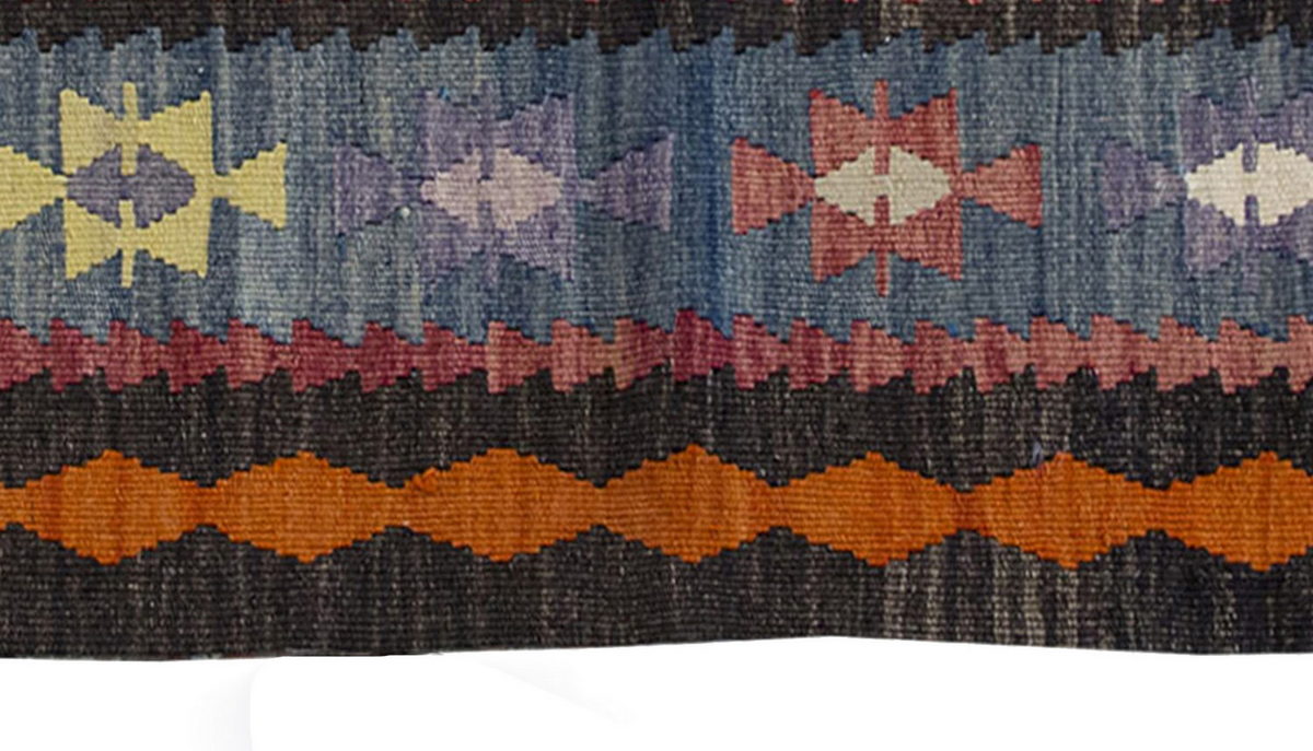 Vintage Kilim Rug,Denizli Kilim 2'7" x 4" feet 80 x 124 cm