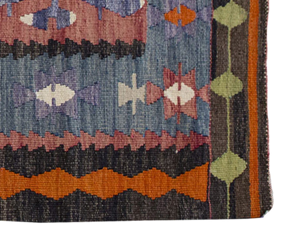 Vintage Kilim Rug,Denizli Kilim 2'7" x 4" feet 80 x 124 cm