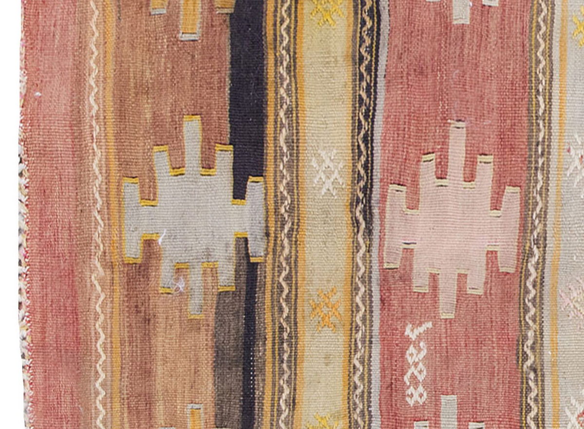 Vintage Sivas Kilim Rug,Sivas Kilim 2'7" x 4'3" feet 80 x 130 cm