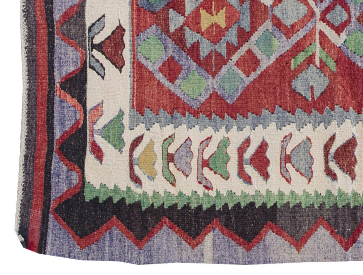 Vintage Kilim Rug,Denizli Kilim 2'7" x 4'7" feet 78 x 140 cm