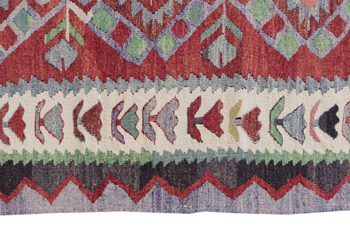 Vintage Kilim Rug,Denizli Kilim 2'7" x 4'7" feet 78 x 140 cm
