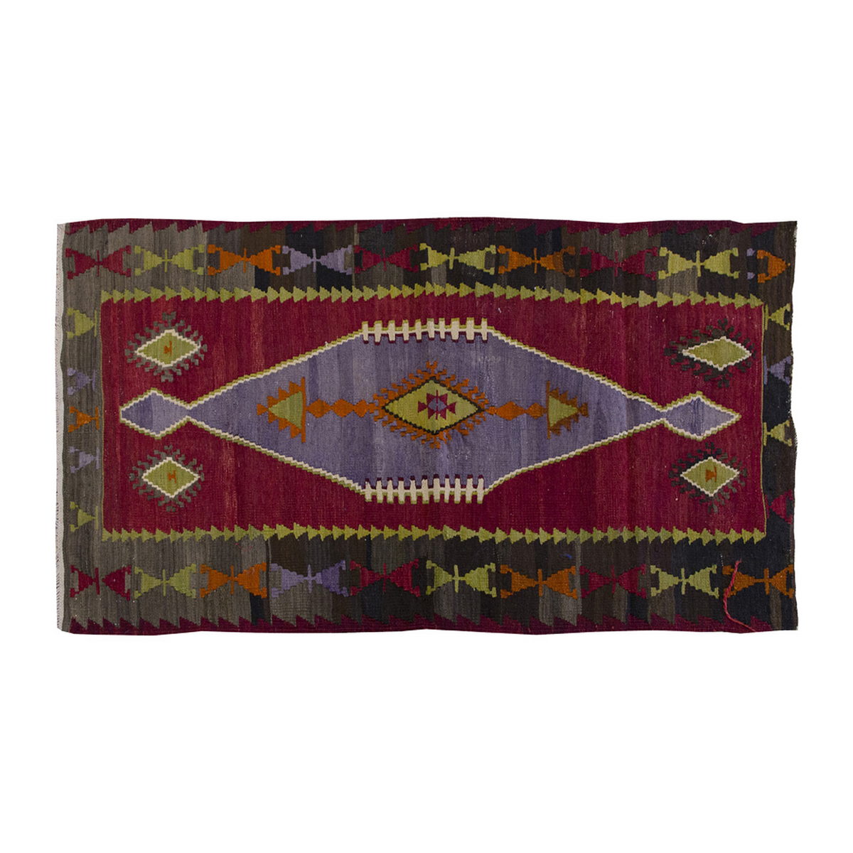 Vintage Kilim Rug,Emirdağ Kilim 2'7" x 5" feet 80 x 150 cm