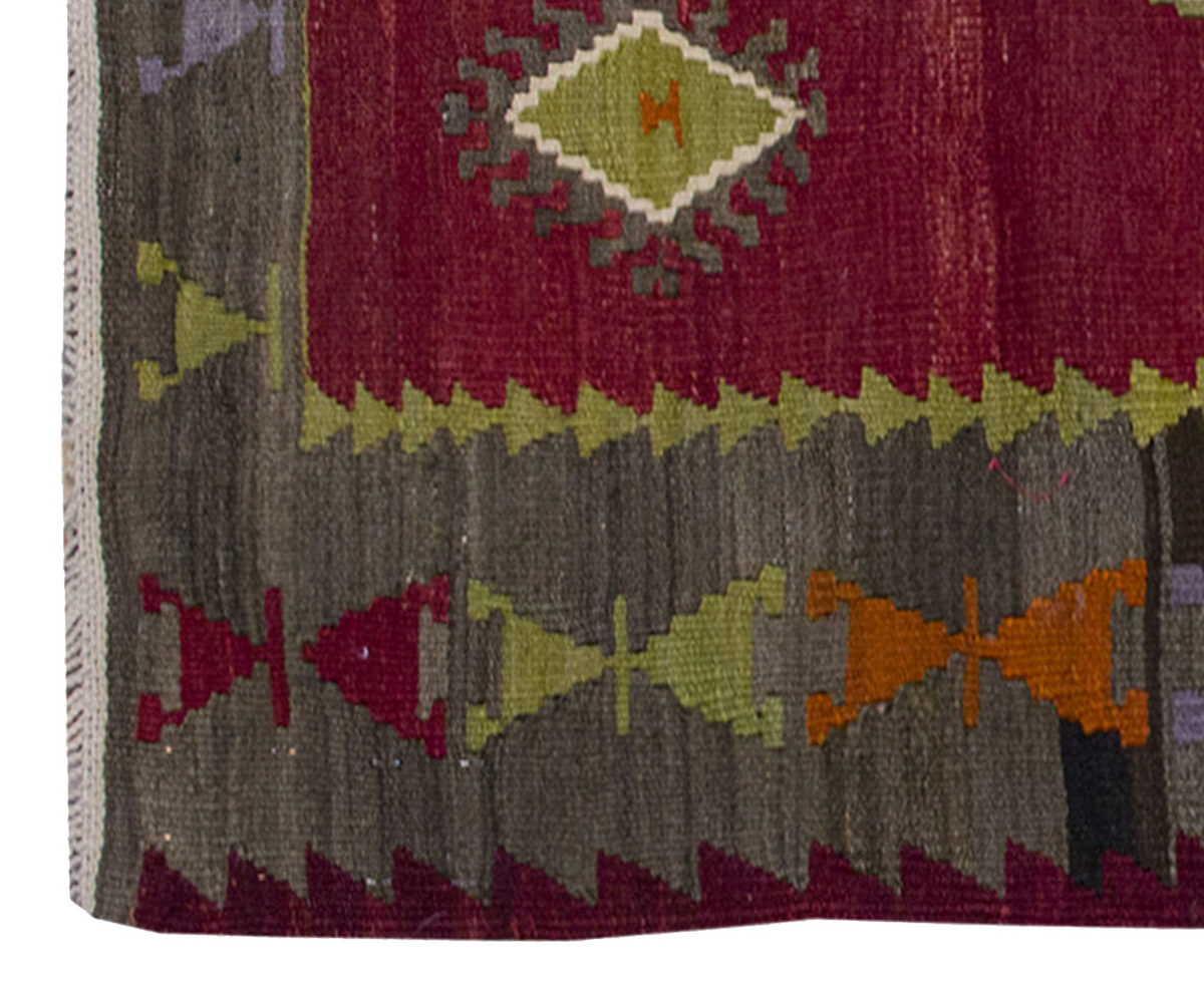Vintage Kilim Rug,Emirdağ Kilim 2'7" x 5" feet 80 x 150 cm